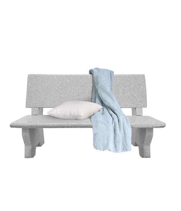 Dehner Granit-Gartenbank, Grau, Ca. B120/H75/T50 Cm – Bild 3