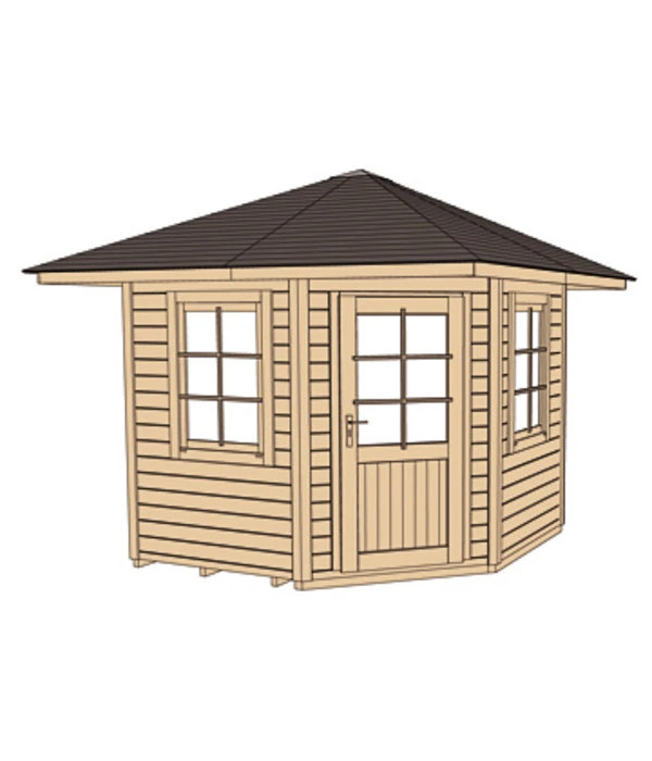 Weka Gartenhaus 149 5-Eck Gr. 1, Ca. B318/H276/T318 Cm – Bild 3