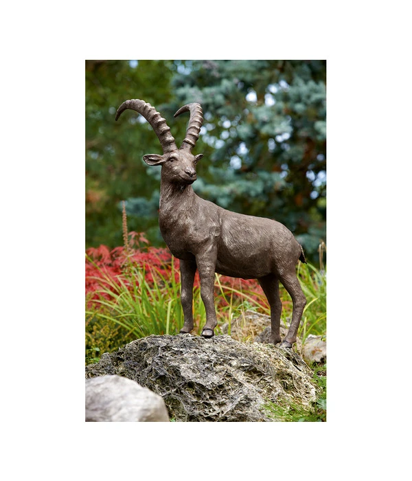 Rottenecker Bronzefigur Steinbock Groß – Bild 2