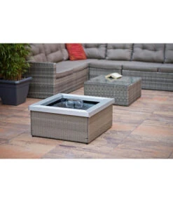 Ubbink Polyrattan-Gartenbrunnen Amora, Ca. B74/H35/T74 Cm