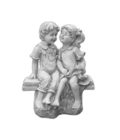 Fantasieco Stein-Pärchen Auf Bank