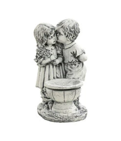 Fantasieco Stein-Kinder Mit Pflanztrog