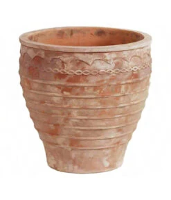 Terrakotta-Topf Perugia, Rund, Antik-terrakotta