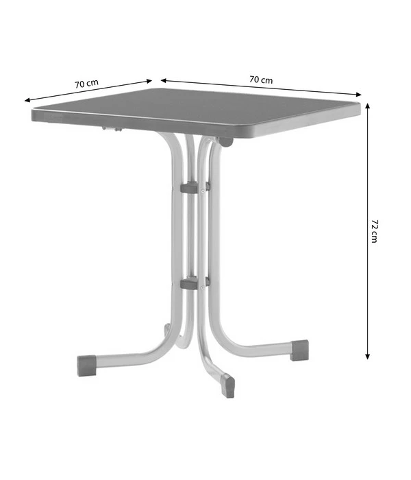 Sieger Boulevard-Klapptisch Mecalit®-PRO, Ca. B70/H72/T70 Cm – Bild 7
