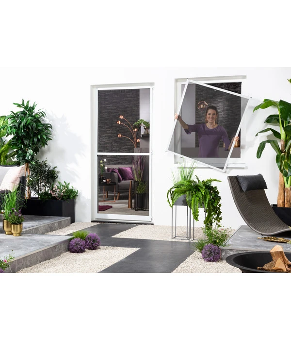 Hecht Fliegengitter Fenster Mit Pollenschutz, Ca B100/H120 Cm – Bild 2