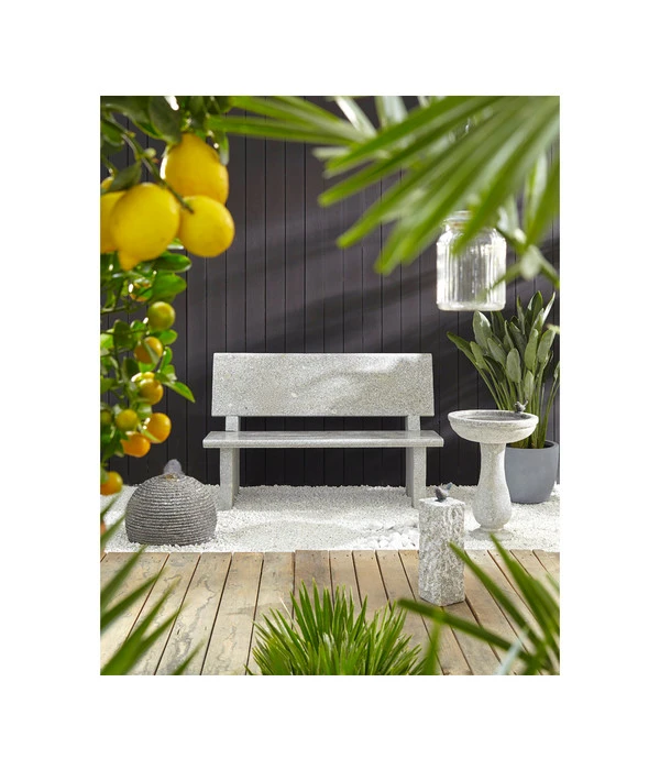 Dehner Granit-Vogeltränke, Ø42/H57 Cm – Bild 2