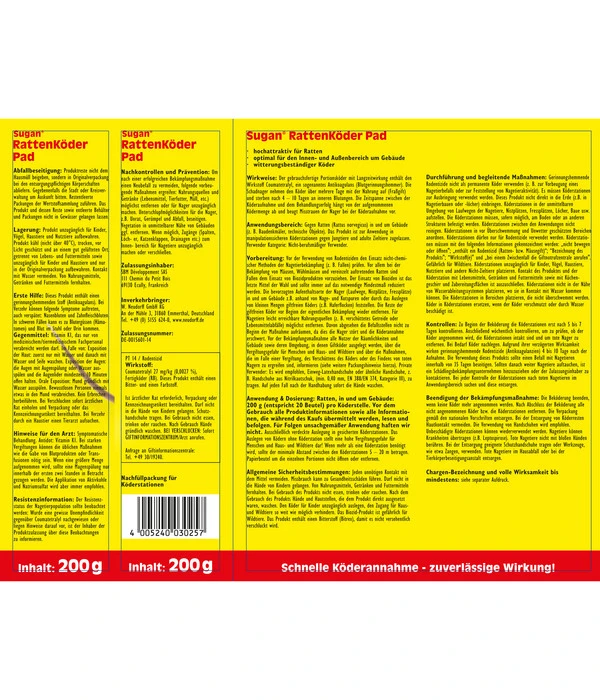 Neudorff Sugan® RattenKöder Pad – Bild 2