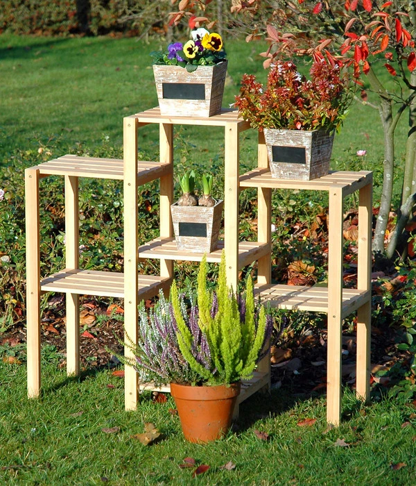 Dobar Blumenregal 7-flächig, 31 X 97 X 87 Cm, Natur – Bild 4