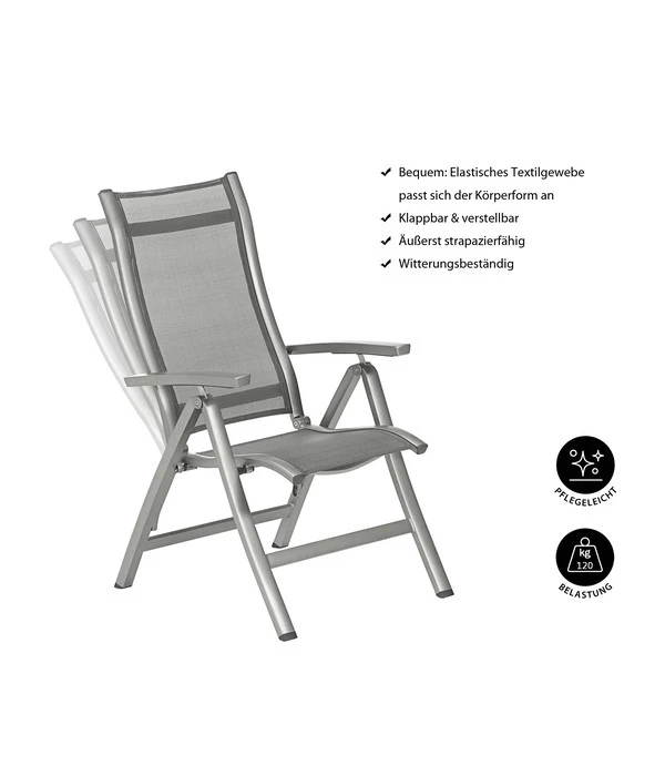 Dehner Klappsessel Chicago, Hochlehner – Bild 6