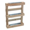 Palettenholz-Wandhalter Mit 3 Pflanzkästen, Ca. B59/H80/T12 Cm