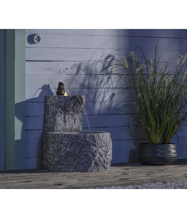 Dehner Granit-Gartenbrunnen Froschkönig, Ca. Ø50/H55 Cm – Bild 4