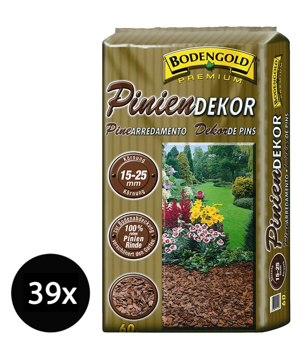 Ziegler Bodengold Piniendekor, 15-25 Mm, 39 X 60 Liter