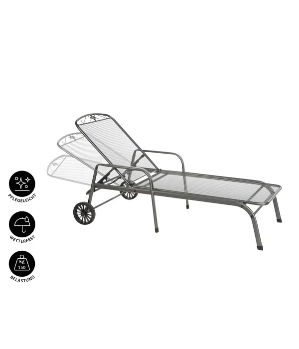 MWH Gartenliege Savoy, Ca. B81/H52/T187 Cm – Bild 4