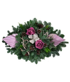 Grabbukett, Oval, Rosa, Ca. B60/H15/T30 Cm