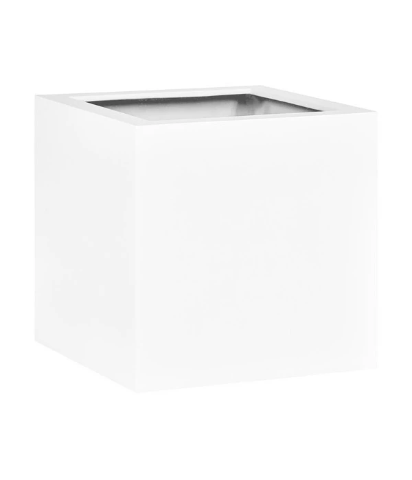 Fleur Ami Kunststoff-Topf New Tribeca, Quadratisch, Weiß