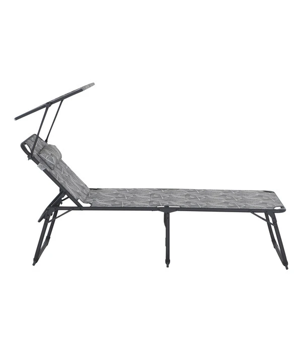 Siena Garden Campingliege Natura, Grau, Ca. B69/H43/T200 Cm