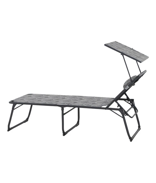 Siena Garden Campingliege Natura, Grau, Ca. B69/H43/T200 Cm – Bild 2
