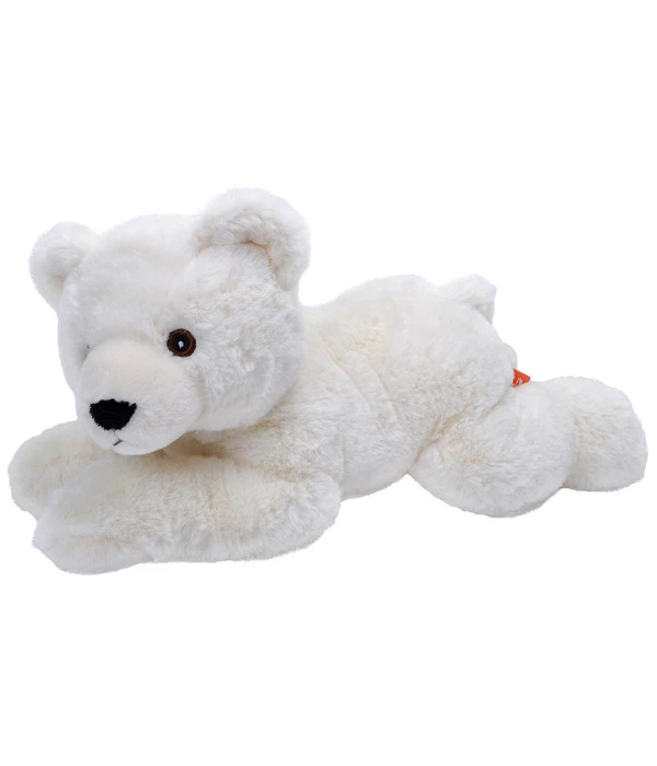 WILD REPUBLIC® Stofftier Polarbär, Ca. B34/H15 Cm