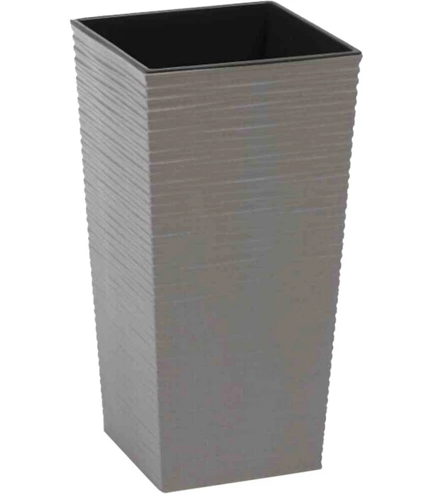 Siena Garden Kunststoff-Säulen ECO Nizza, Konisch, Grau, Ca. B30/H57/T30 Cm, 2er-Set – Bild 2