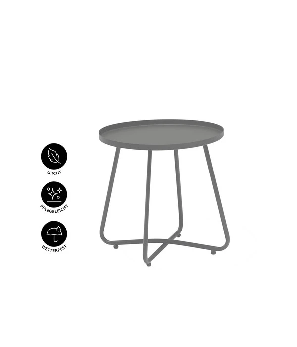 Dehner Beistelltisch Ibiza, Ca. Ø45/H45 Cm – Bild 2