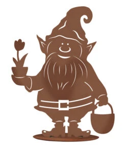 Ferrum Metall-Gartenwichtel Hugo, Ca. H44 Cm