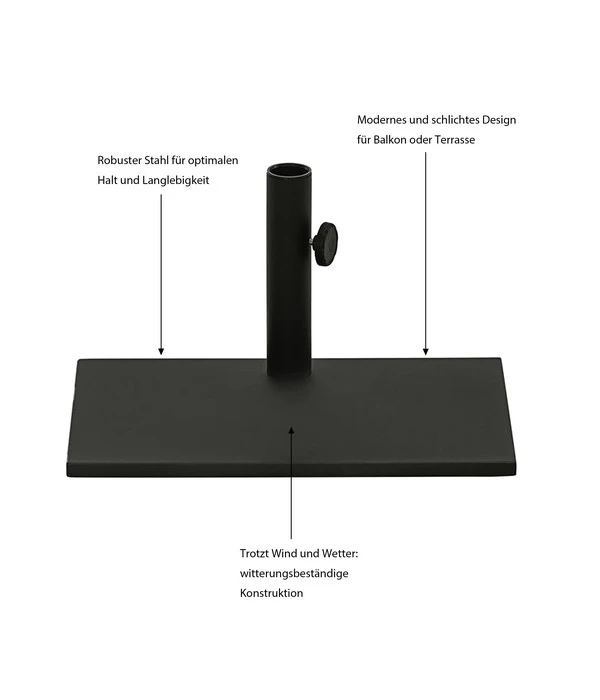 Dehner Balkonschirmständer, 20 Kg – Bild 2