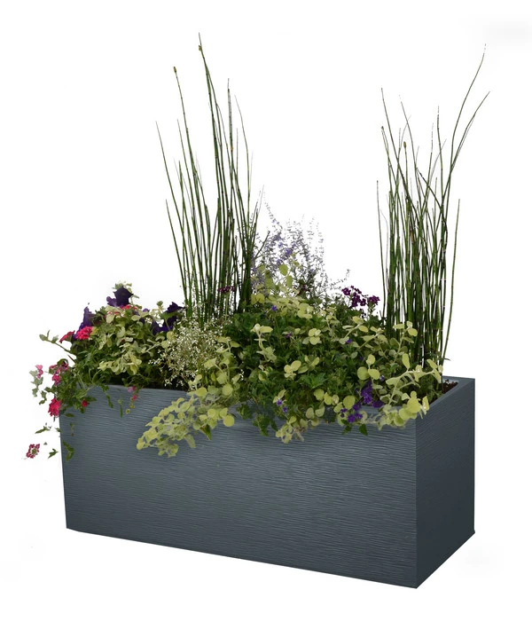 EDA-plastiques Kunststoff-Kasten Graphit, Anthrazit, Ca. B99,5/H43,5/T39,5 Cm – Bild 2