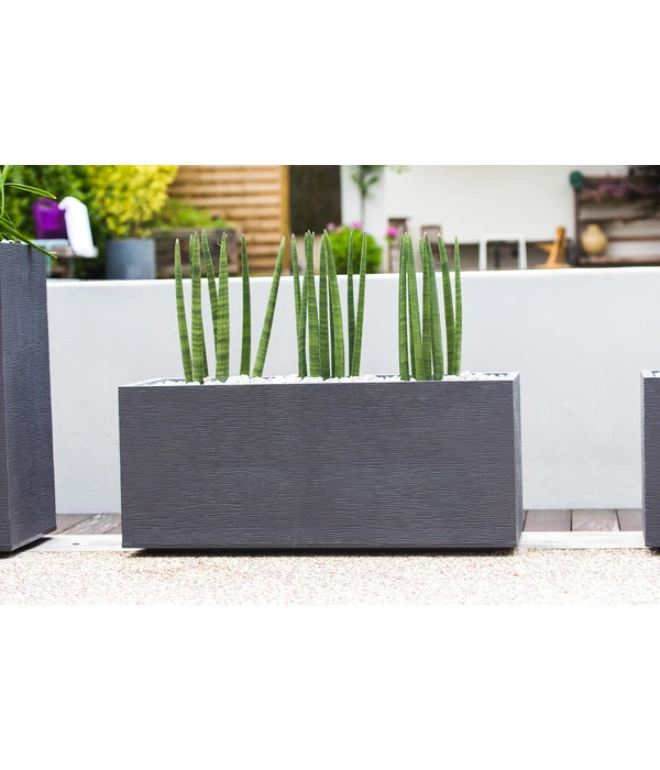 EDA-plastiques Kunststoff-Kasten Graphit, Anthrazit, Ca. B99,5/H43,5/T39,5 Cm – Bild 3