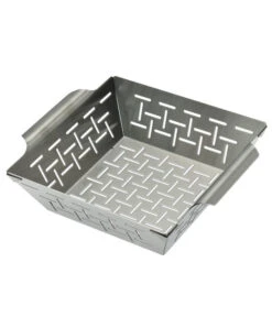 Dehner BBQ Edelstahl-Gemüsekorb, Ca. B21,3/H6,5/T21,3 Cm