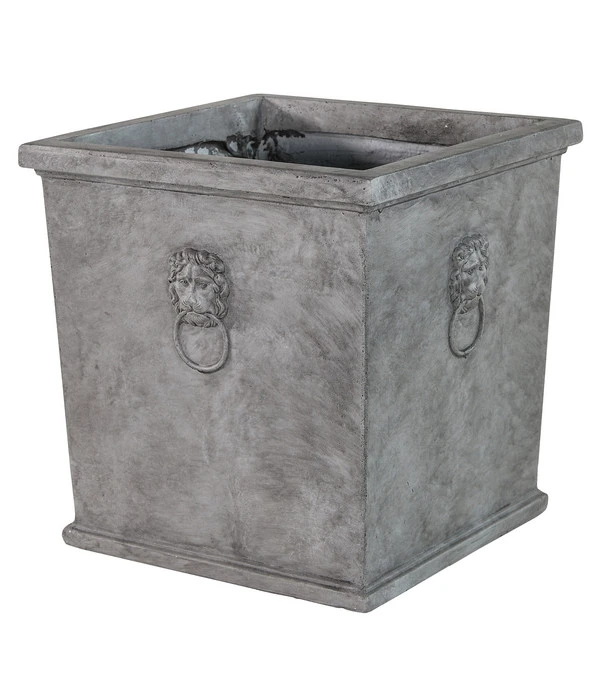 Dehner Leichtbeton-Topf Windsor, Quadratisch, Grau – Bild 2