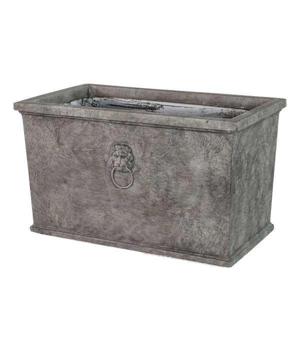 Dehner Leichtbeton-Kasten Windsor, Rechteckig, Grau – Bild 2