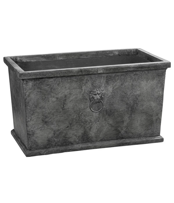 Dehner Leichtbeton-Kasten Windsor, Rechteckig, Grau
