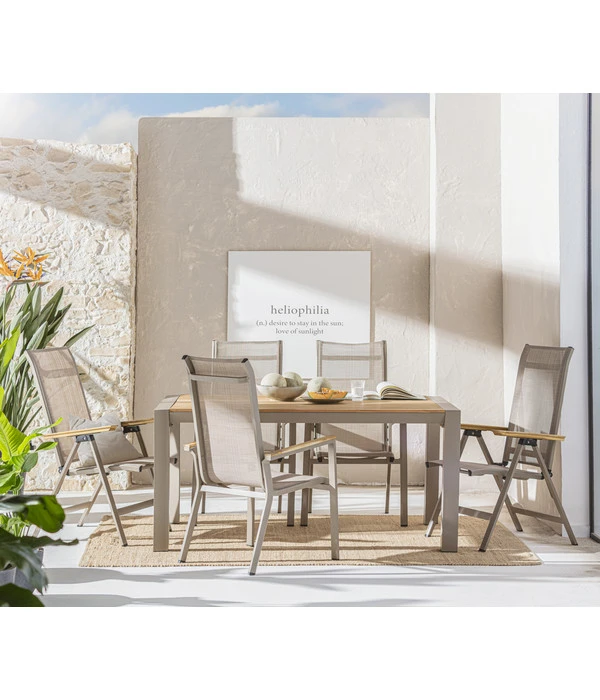 Dehner Holz-Ausziehtisch Cleveland, Ca. B160-240/H76/T101 Cm – Bild 5