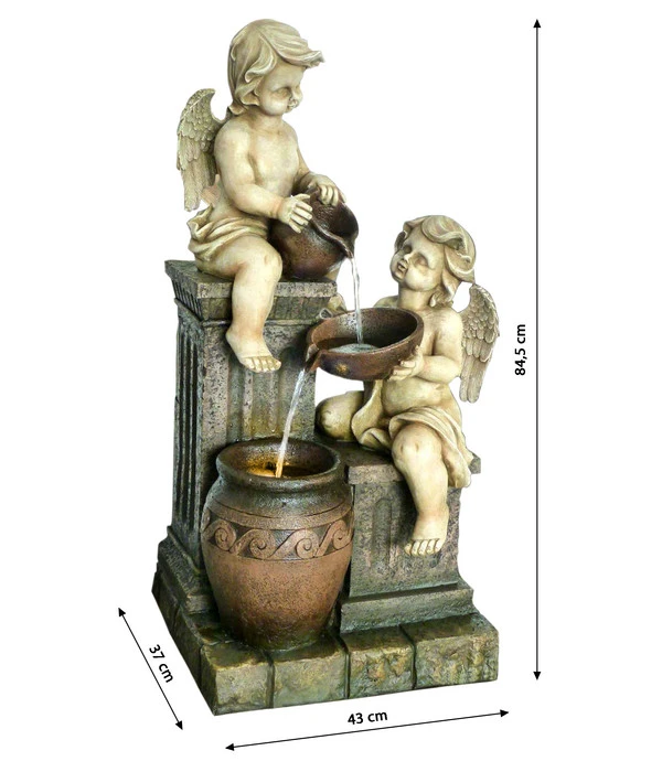 Dehner Polyresin-Gartenbrunnen Engel, Ca. H84,5 Cm – Bild 3