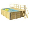 Weka Massivholzpool 595 Gr. 1, Ca. B490/H201/T315 Cm, Folie Blau