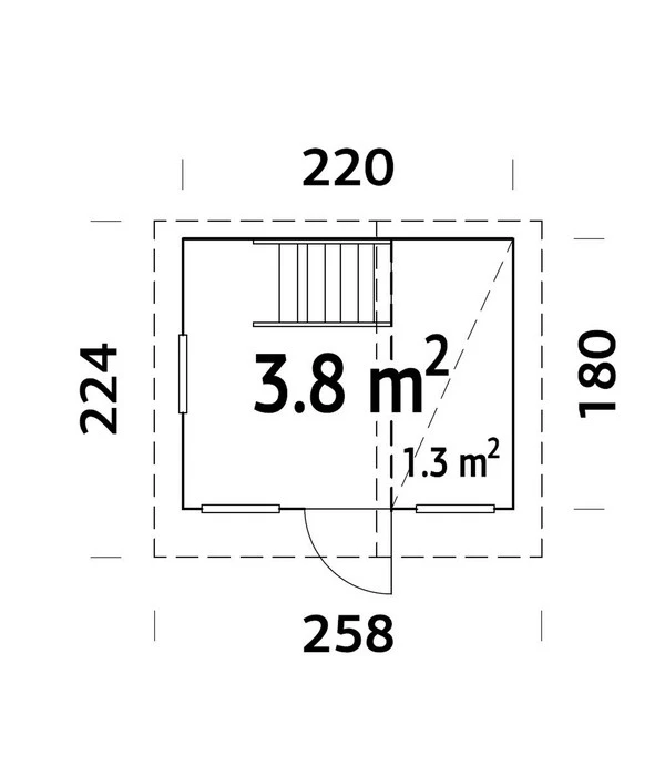 Palmako Spielhaus Tom, Ca. B258/H228/T224 Cm – Bild 4