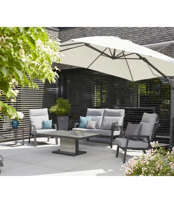 Siena Garden Ampelschirm Sunset N+, Quadratisch, Ca. B300/T300 Cm – Bild 6