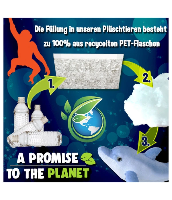 WILD REPUBLIC® Stofftier Polarbär, Ca. B34/H15 Cm – Bild 2